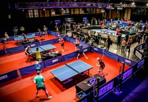 WCPP sandpaper ping pong paddle match