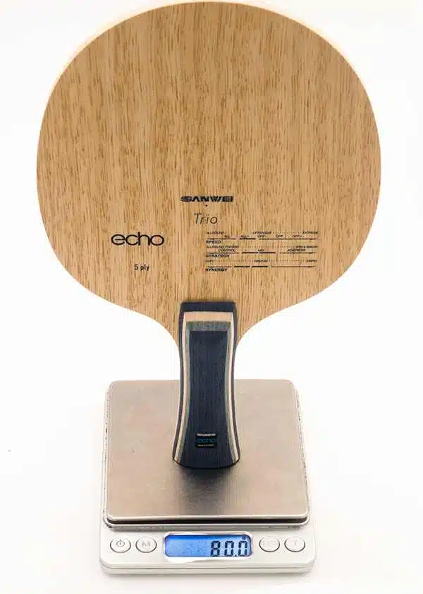 All wood table tennis blade echo weight