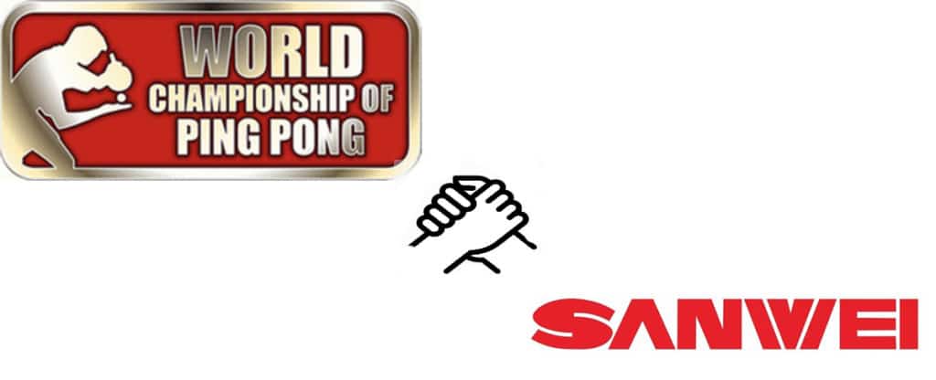 WCPP sandpaper ping pong paddle is sponsor by sanwei