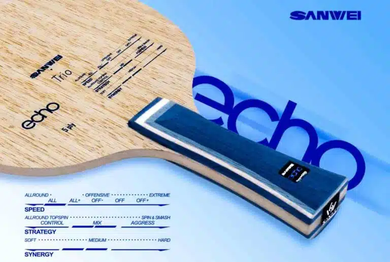 all wood table tennis blade echo details mate