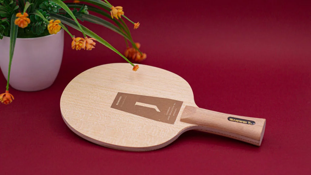 The red AQJ - table tennis wood