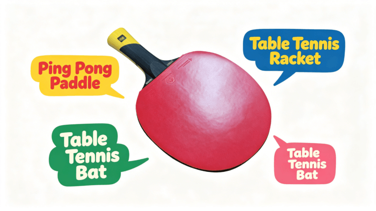 Ping Pong Paddle vs Racket vs Bat: What’s the Difference?